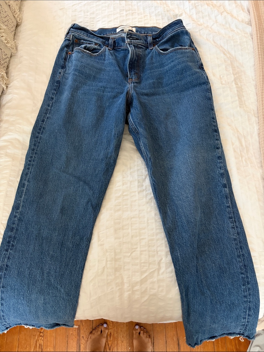 Abercrombie & Fitch 90s straight mid rise curve love